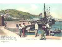 Postcard - Ships - new edition - Malaga, Pier