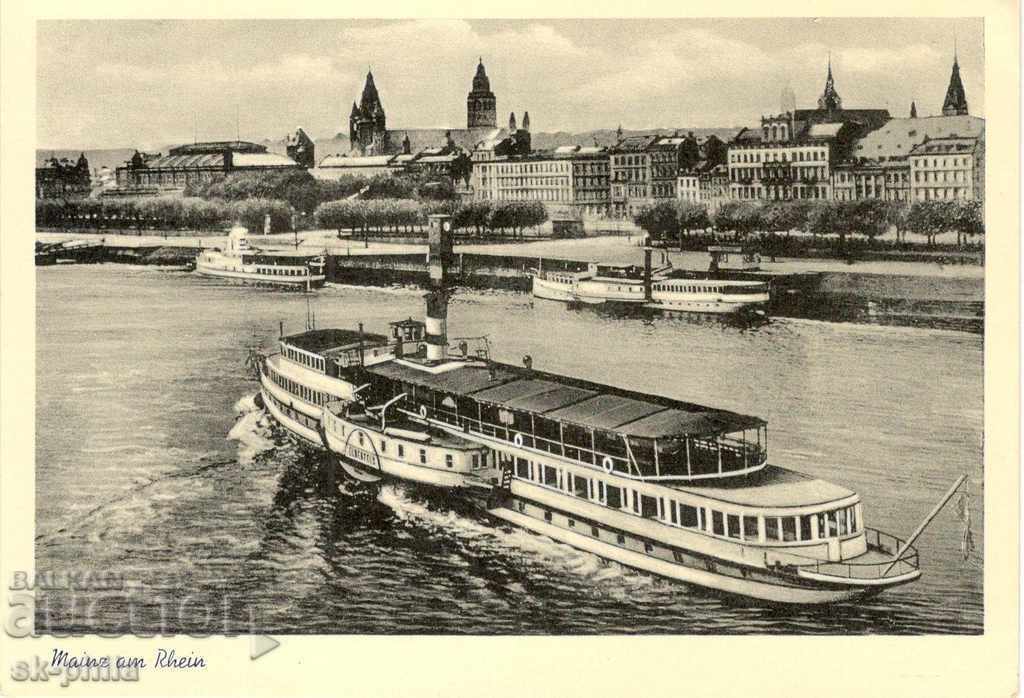 Postcard - Ships - Mainz, River Ships