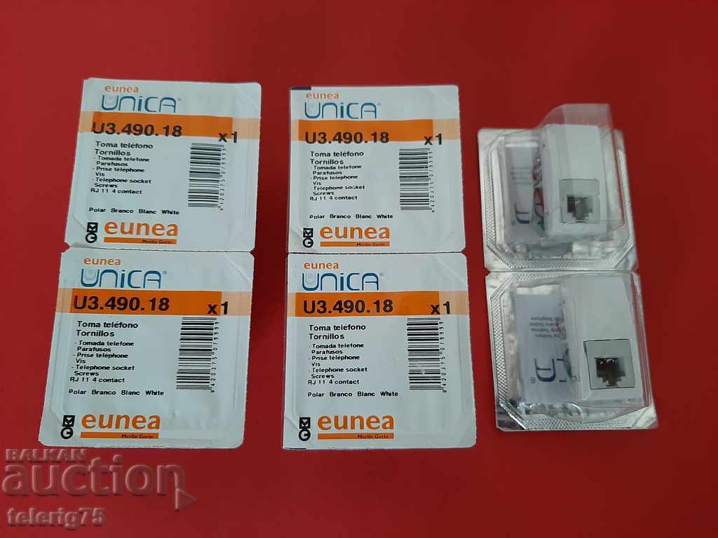 Schneider UNICA RJ11 modules with price 18.00 BGN | € 9.20
