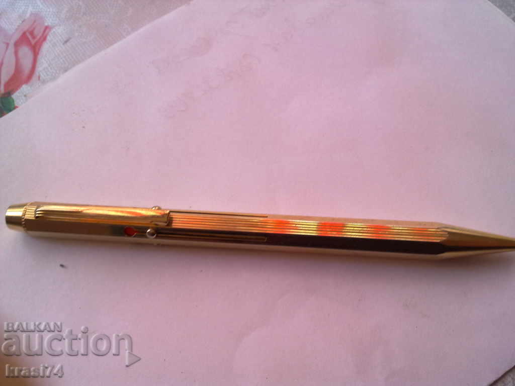 Gilded, four-color pen