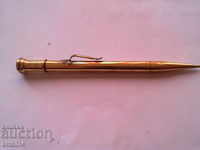 Creion vechi, aurit - marcat