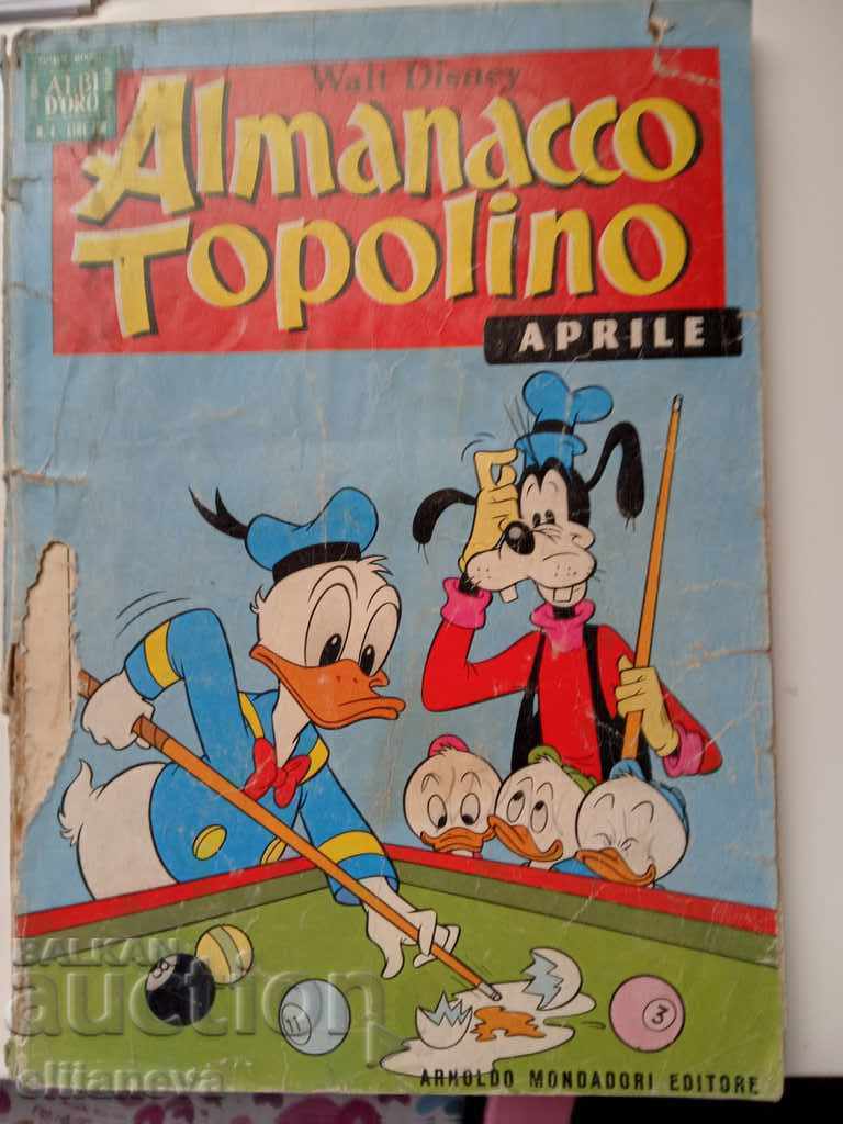 carte pentru copii Almanacco Topolino 1968t 130p