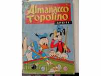carte pentru copii Almanacco Topolino 1968t 130p