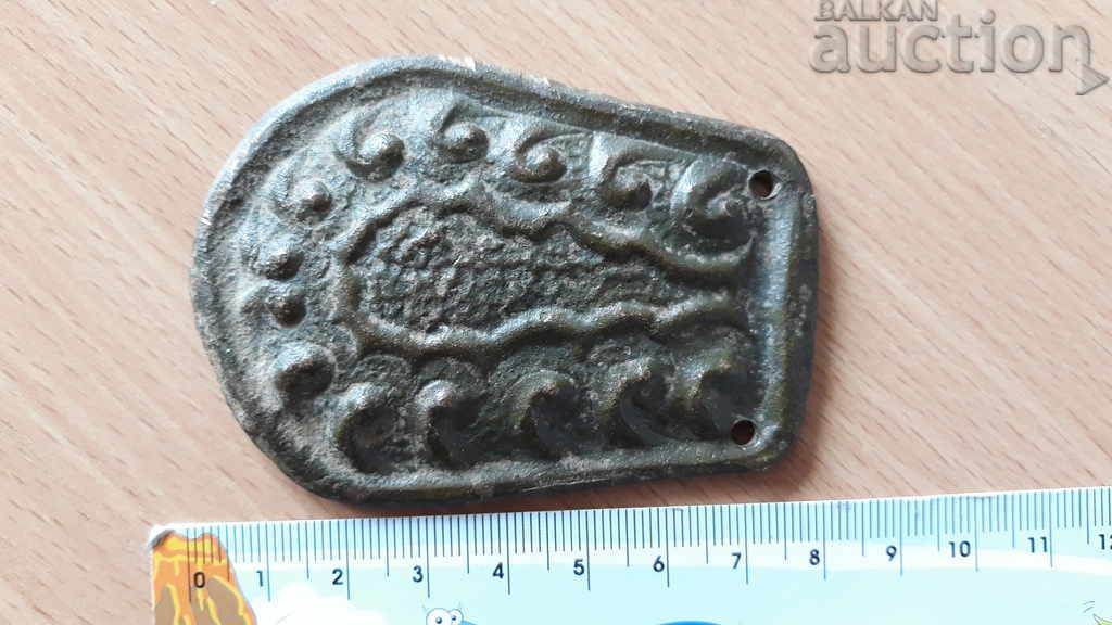 antique bronze buckle half applique with price 31.00 BGN | € 15.85