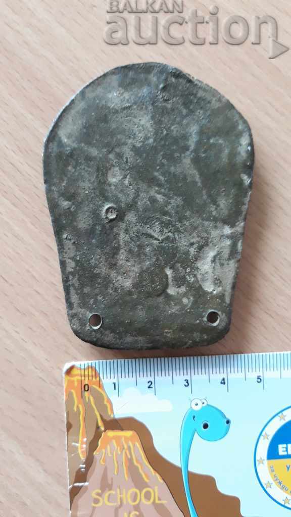 antique bronze buckle half applique - 5