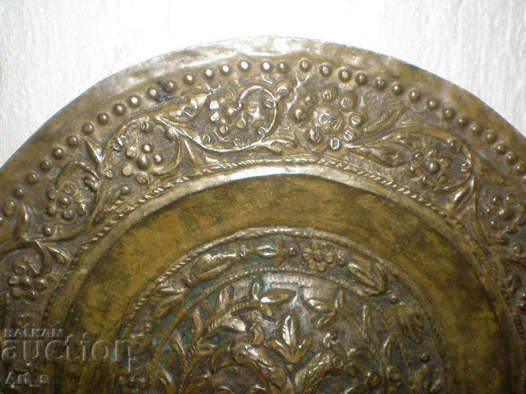 Delivery of Unique handmade Greek copper plate from the 18th century