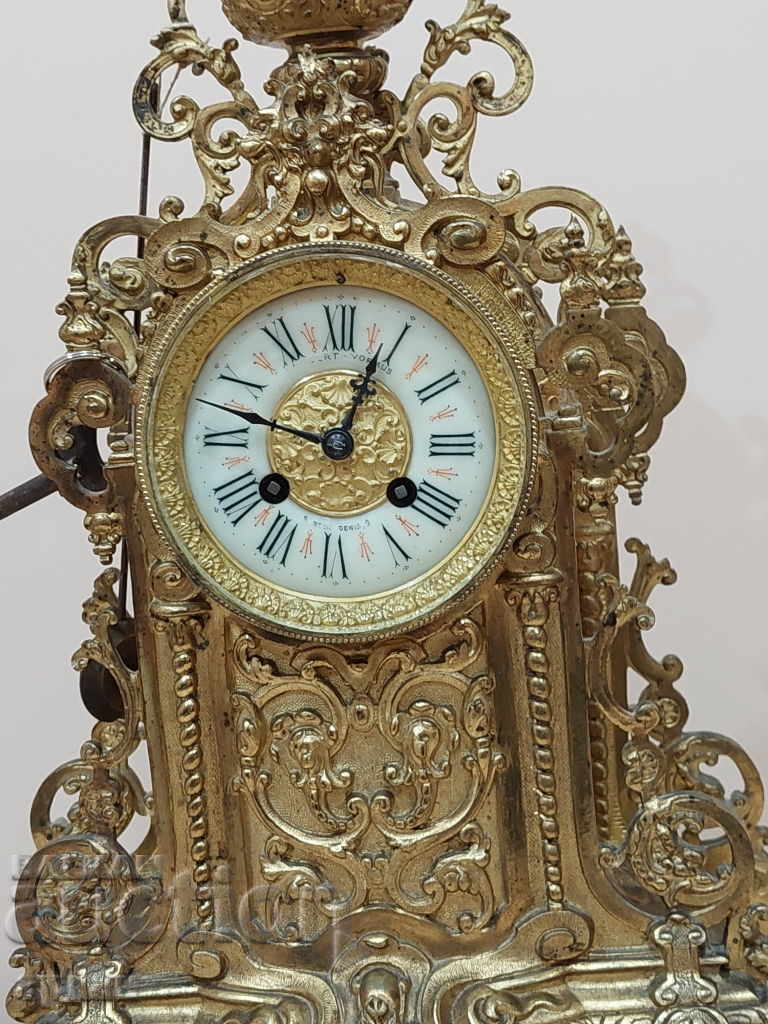 bronze fireplace clock - 5 bronze fireplace clock - 5