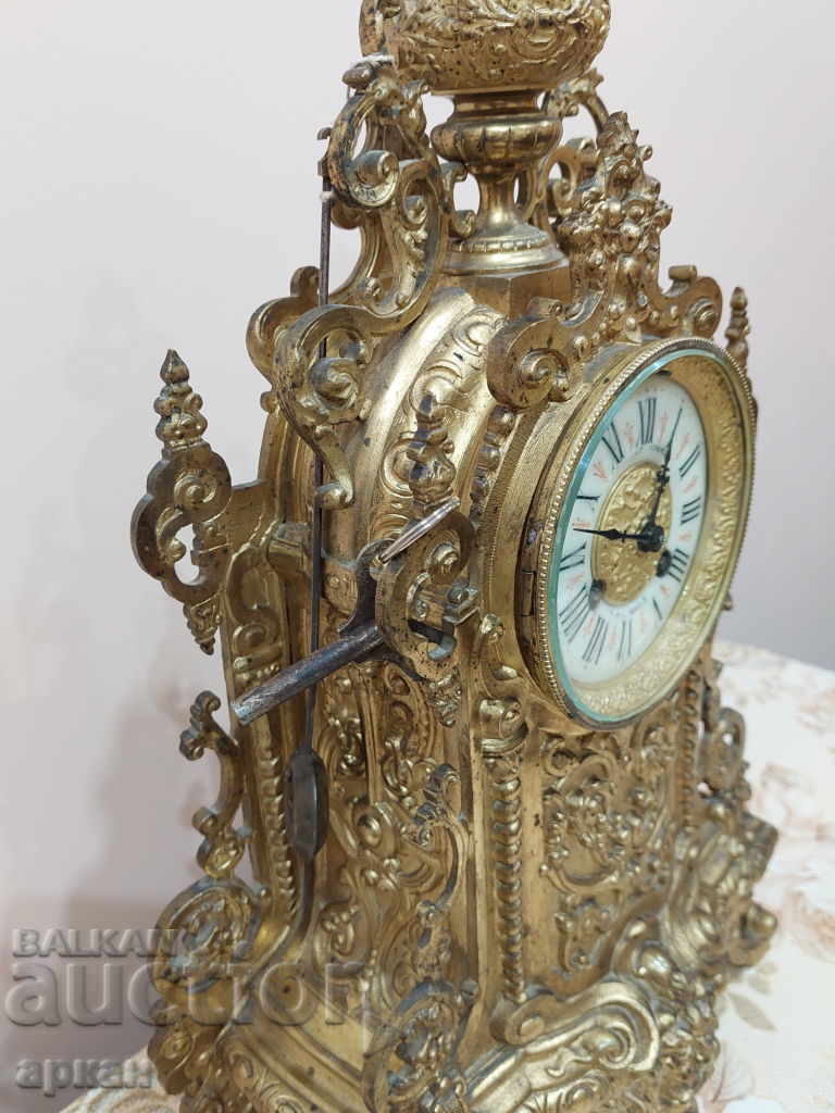 bronze fireplace clock - 6 bronze fireplace clock - 6