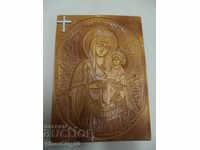 № * 5898 old wooden icon - wood carving