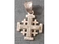 Silver Jerusalem Cross