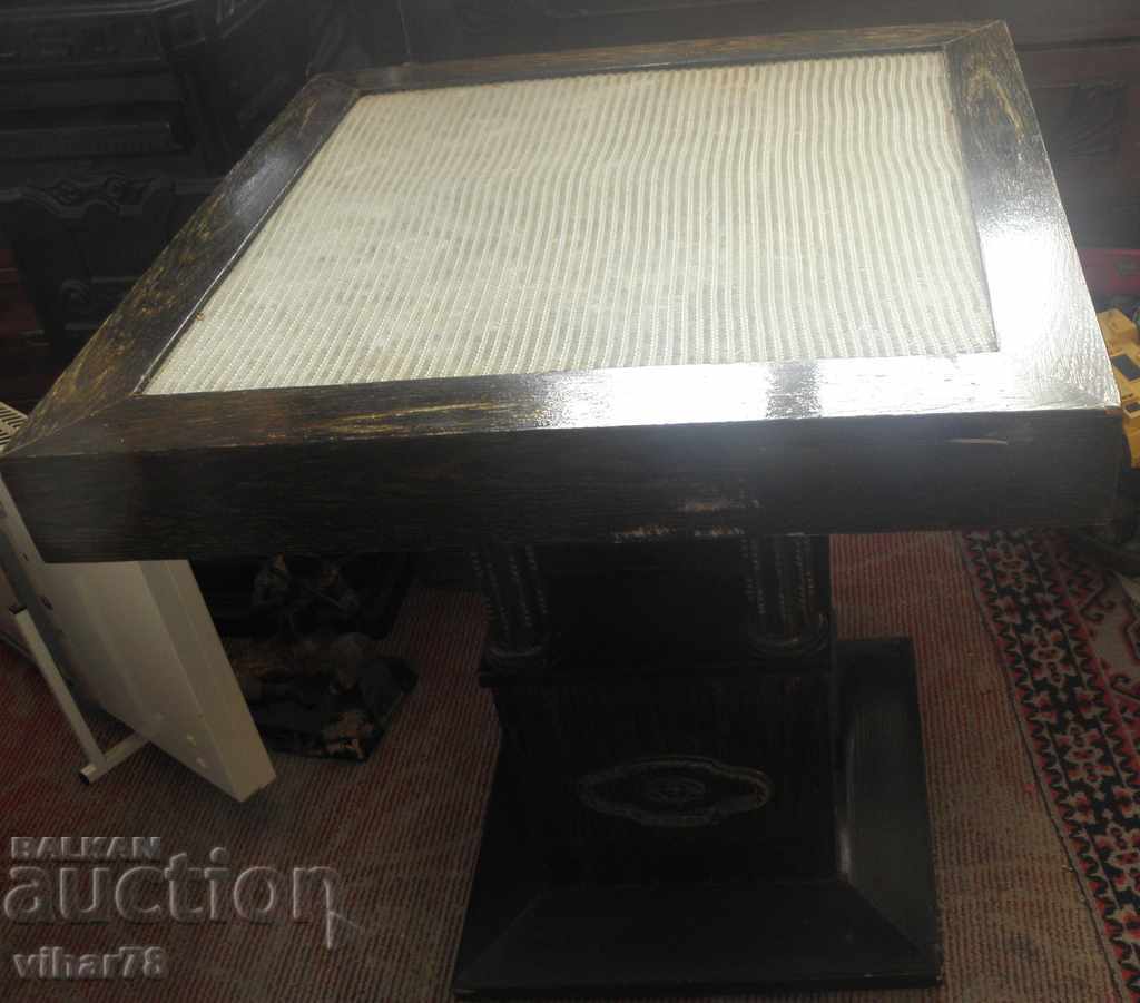 OLD SMALL POKER TABLE WITH FOUR DRAWERS - 6 OLD SMALL POKER TABLE WITH FOUR DRAWERS - 6