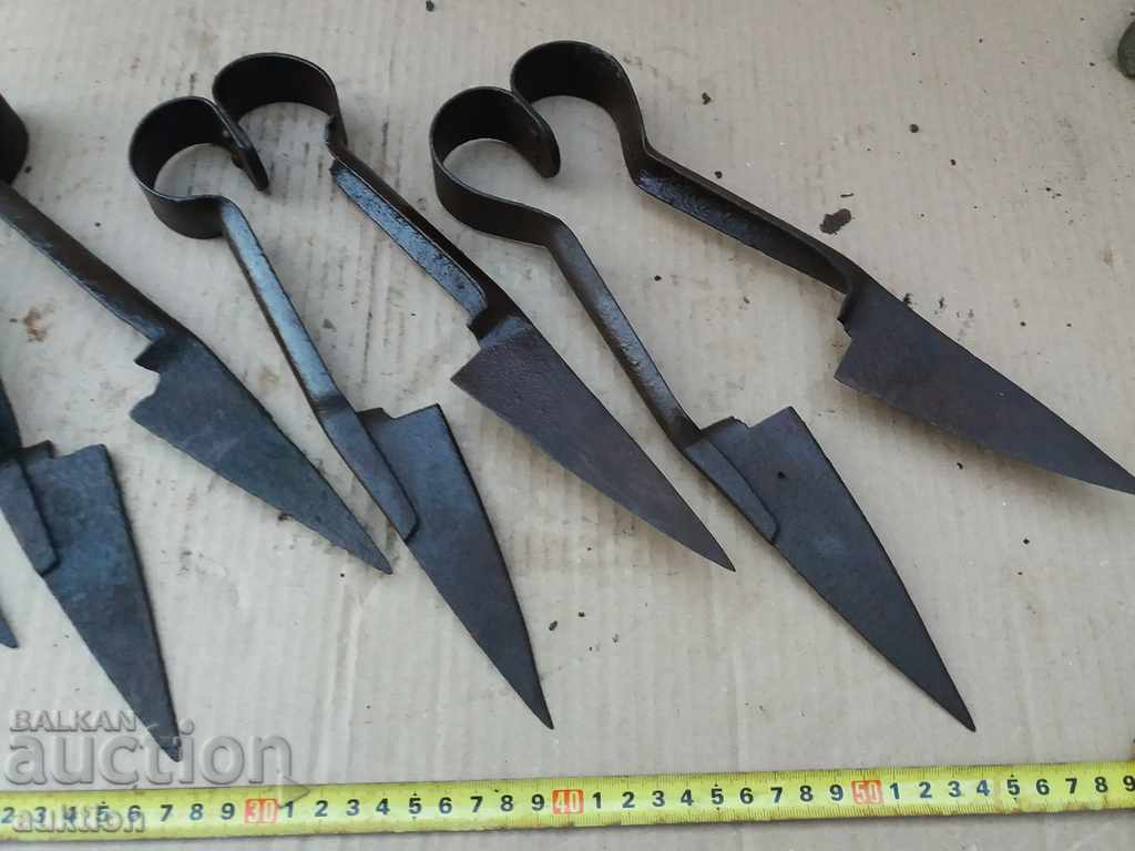 комплект от 4 ри ковани ножица за стригане на овце - 5 комплект от 4 ри ковани ножица за стригане на овце - 5