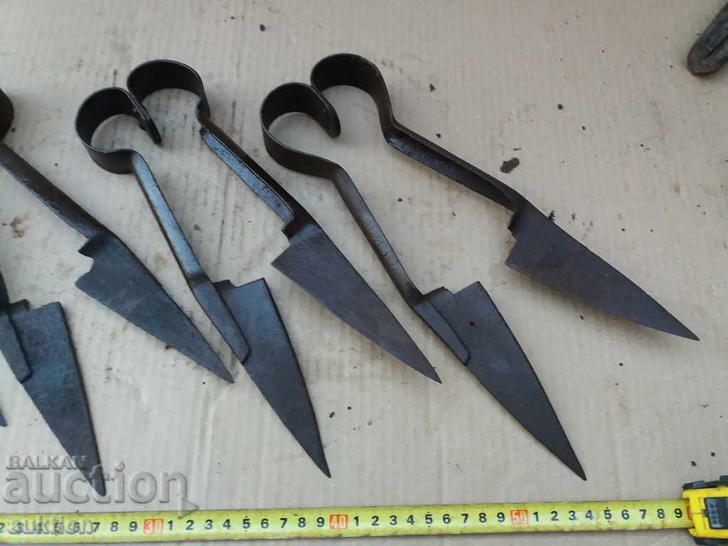 комплект от 4 ри ковани ножица за стригане на овце - 6 комплект от 4 ри ковани ножица за стригане на овце - 6