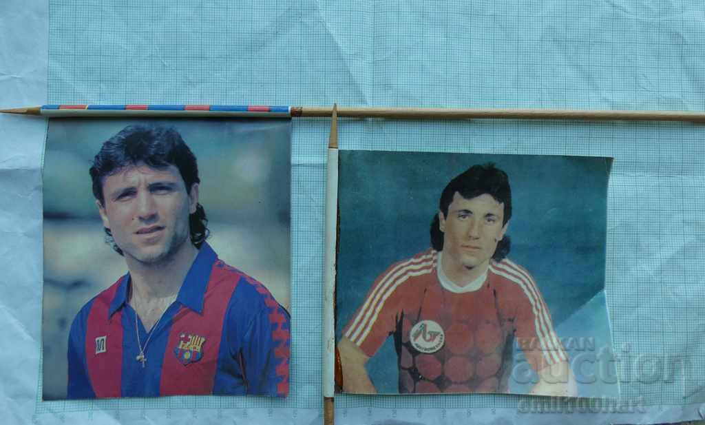 Delivery of Flags with Hristo Stoichkov in CSKA and Barcelona Delivery of Flags with Hristo Stoichkov in CSKA and Barcelona