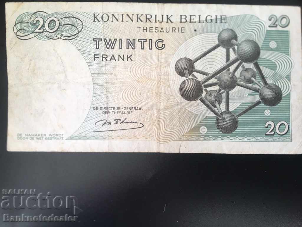 Belgium 20 Francs 1964 Pick 138 Ref 0512 with price 3.50 BGN | € 1.79 Belgium 20 Francs 1964 Pick 138 Ref 0512 with price 3.50 BGN | € 1.79