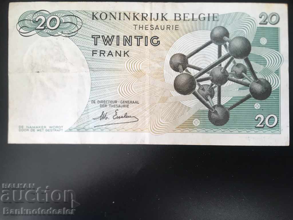 Belgium 20 Francs 1964 Pick 138 Ref 0609 with price 3.50 BGN | € 1.79