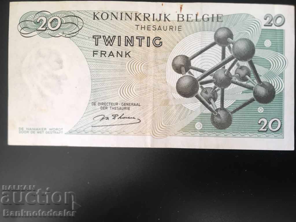 Belgium 20 Francs 1964 Pick 138 Ref 1358 with price 3.00 BGN | € 1.53 Belgium 20 Francs 1964 Pick 138 Ref 1358 with price 3.00 BGN | € 1.53