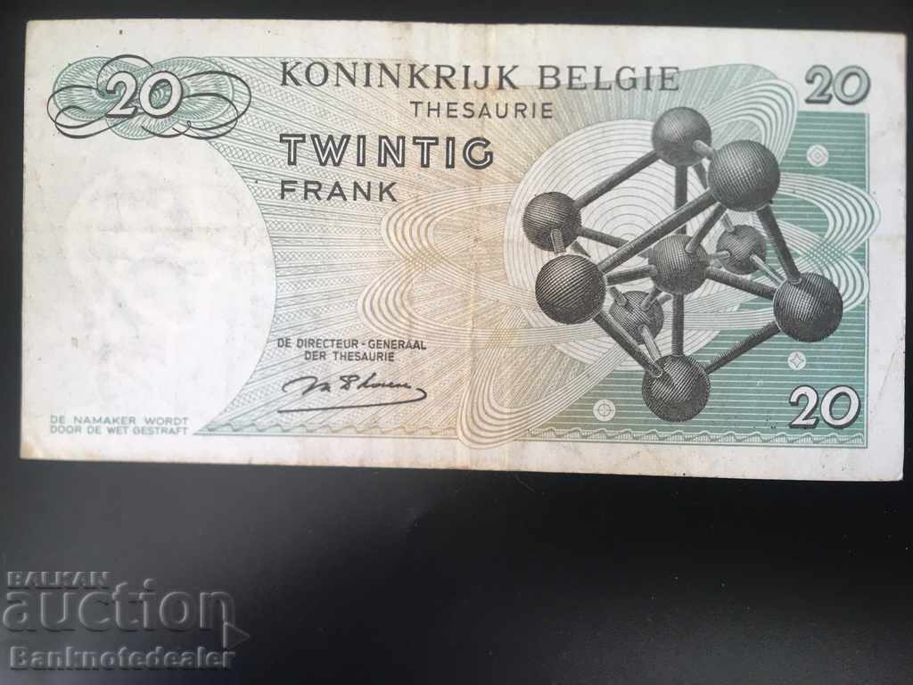 Belgium 20 Francs 1964 Pick 138 Ref 2878 with price 3.00 BGN | € 1.53 Belgium 20 Francs 1964 Pick 138 Ref 2878 with price 3.00 BGN | € 1.53
