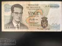 Belgium 20 Francs 1964 Pick 138 Ref 2878