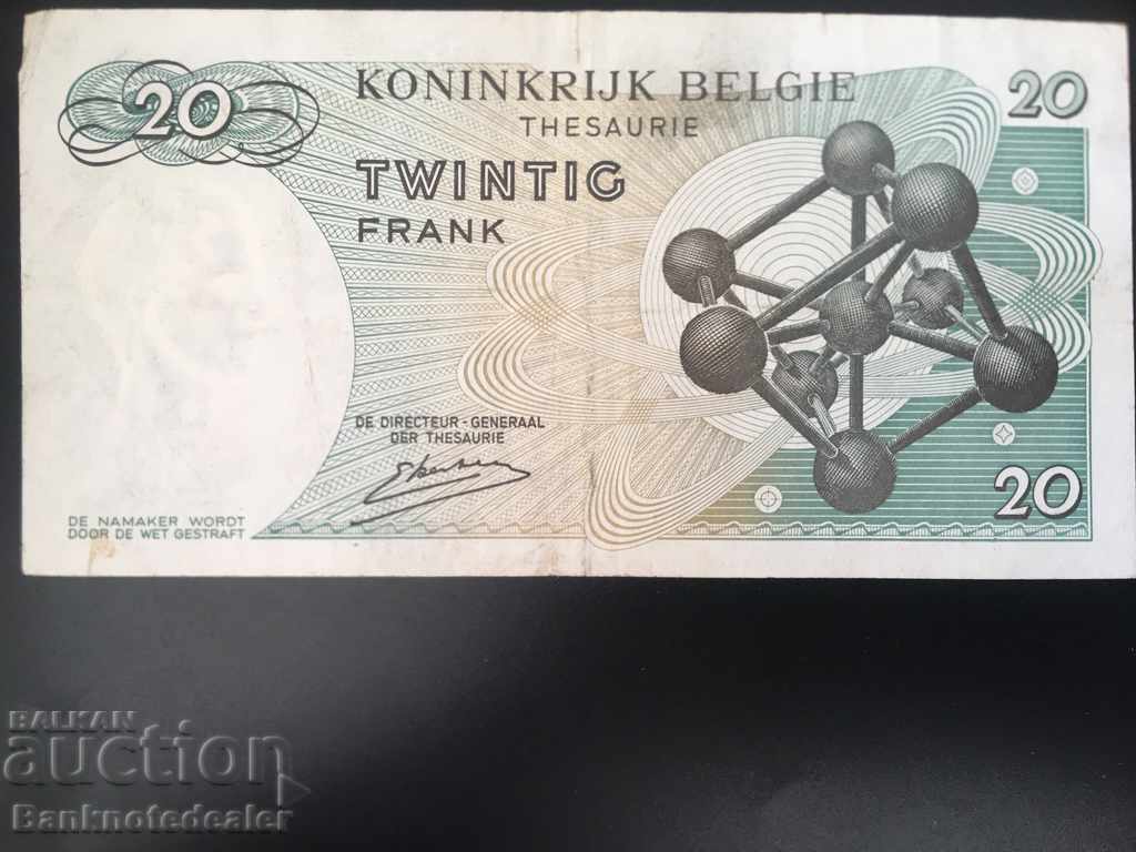 Belgium 20 Francs 1964 Pick 138 Ref 7076 with price 5.00 BGN | € 2.56 Belgium 20 Francs 1964 Pick 138 Ref 7076 with price 5.00 BGN | € 2.56