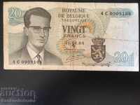 Belgium 20 Francs 1964 Pick 138 Ref 8108