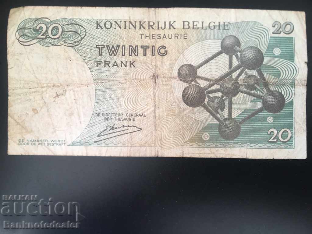 Belgium 20 Francs 1964 Pick 138 Ref 9010 with price 3.00 BGN | € 1.53 Belgium 20 Francs 1964 Pick 138 Ref 9010 with price 3.00 BGN | € 1.53