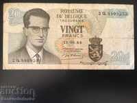 Belgium 20 Francs 1964 Pick 138 Ref 9253