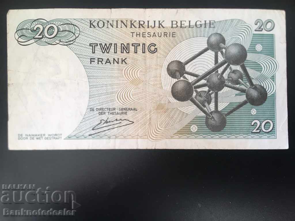 Belgium 20 Francs 1964 Pick 138 Ref 9661 with price 3.00 BGN | € 1.53 Belgium 20 Francs 1964 Pick 138 Ref 9661 with price 3.00 BGN | € 1.53