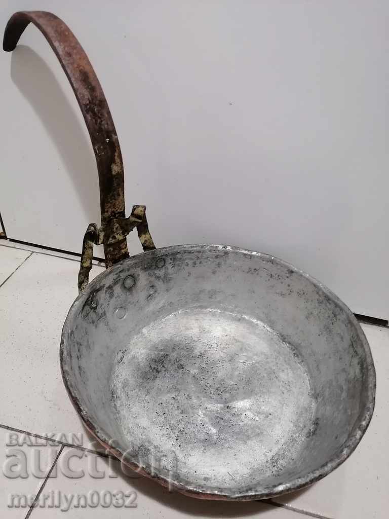 Old copper pan, copper, tray, copper vessel with price 89.00 BGN | € 45.50