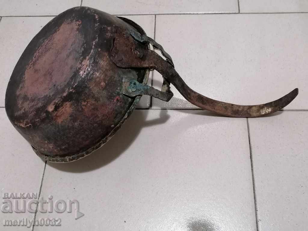 Auction  Old copper pan, copper, tray, copper vessel