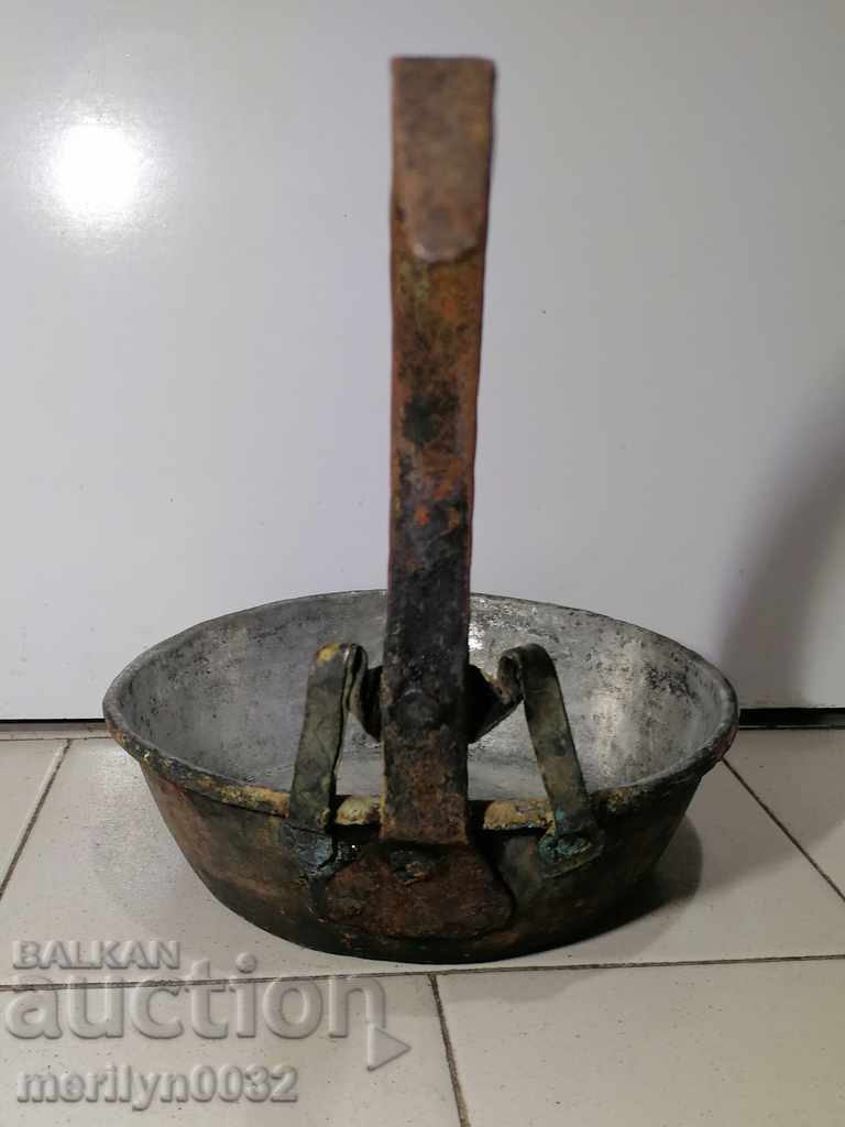 Old copper pan, copper, tray, copper vessel - 5