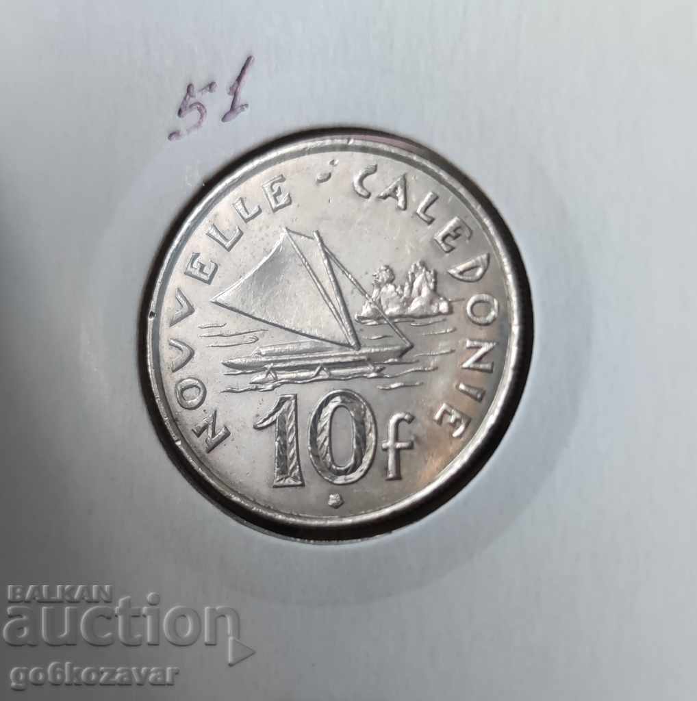 New Caledonia 10 Francs 2013 Small Circulation!