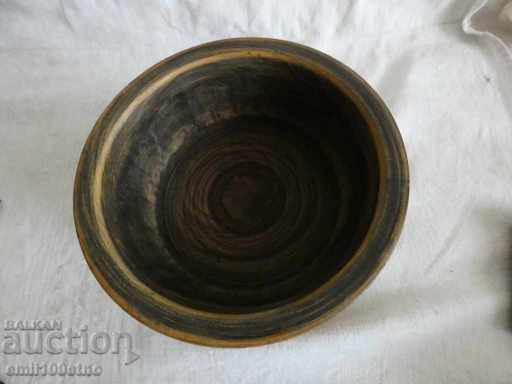 Auction  Massive Cup - Cup - Goblet - Pot of heavy wood - wood carving