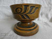 Massive Cup - Cupă - Pocal - Oală din lemn greu - sculptură în lemn