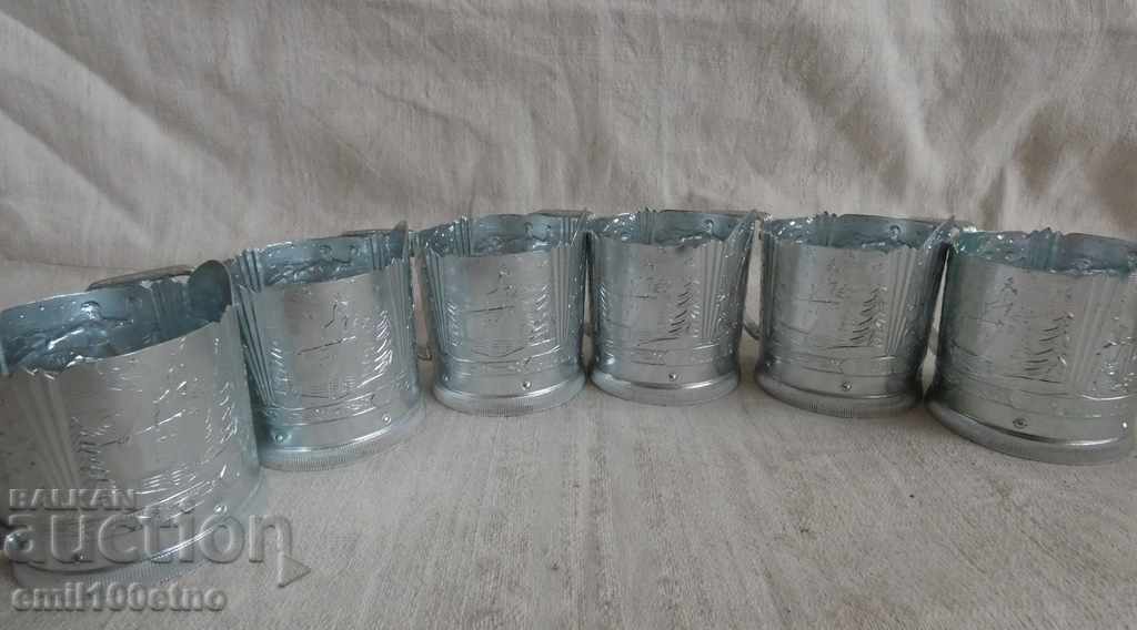 Аукцион Подстакани 6 броя Уральские сказки СССР Аукцион Подстакани 6 броя Уральские сказки СССР