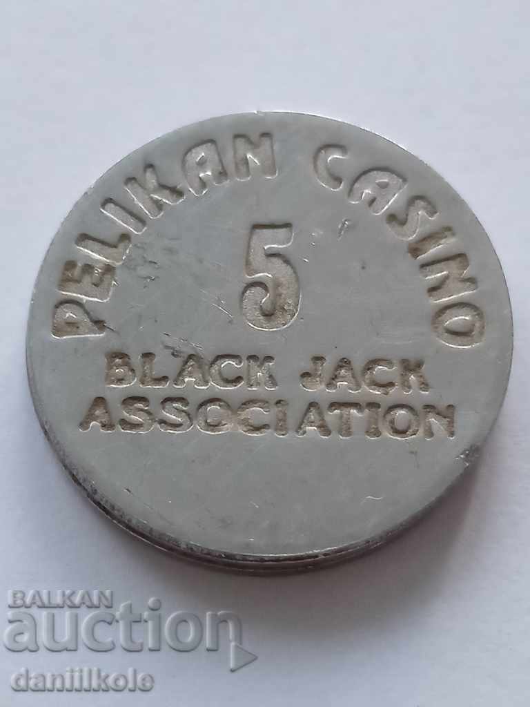 * $ * Y * $ * PELIKAN CASINO BLACK JACK ASSOCIATION TOKEN * $ * Y * $ * with price 9.90 BGN | € 5.06 * $ * Y * $ * PELIKAN CASINO BLACK JACK ASSOCIATION TOKEN * $ * Y * $ * with price 9.90 BGN | € 5.06