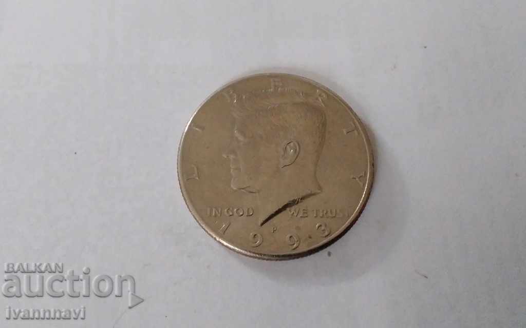 Half a dollar in 1993