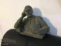METAL BUST OF LENIN - INITIALS OF THE AUTHOR 1978