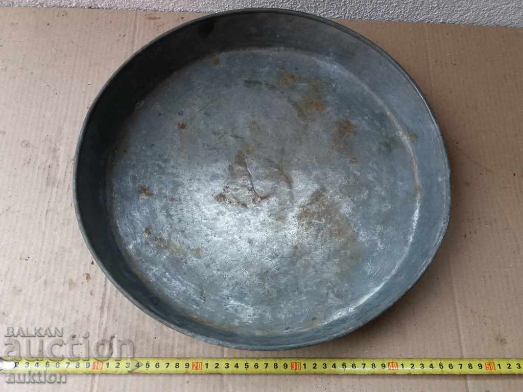 Auction  EXCELLENT REVIVAL FORGED COPPER TRAY, PANCAKE PAN