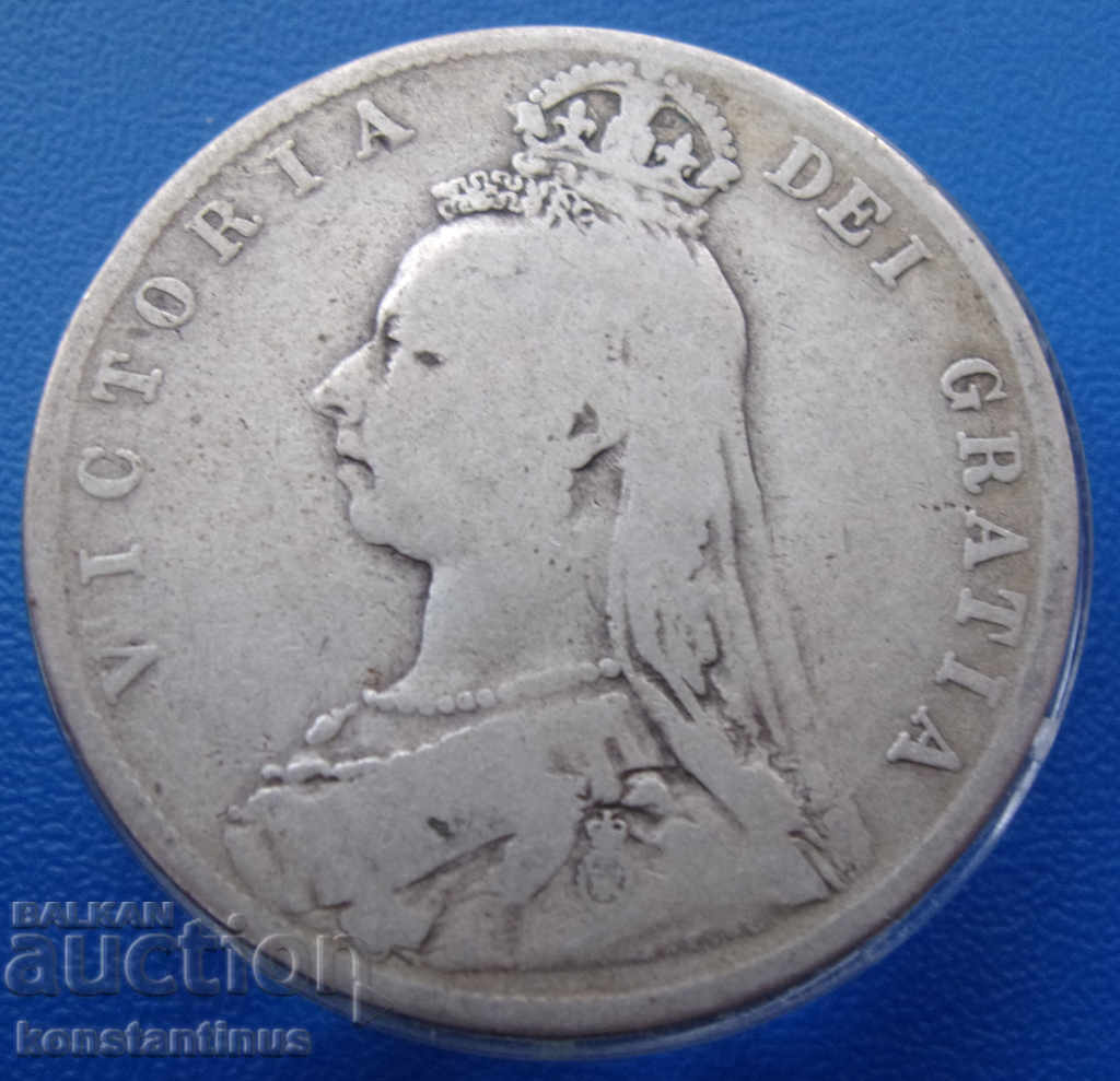 Великобритания  ½  Крона  1889  Rare с цена € 35.79 | 70.00 лв.