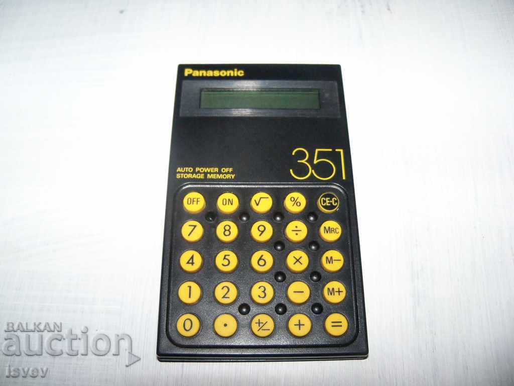 Японски калкулатор Panasonic 351 от 1983г. работещ