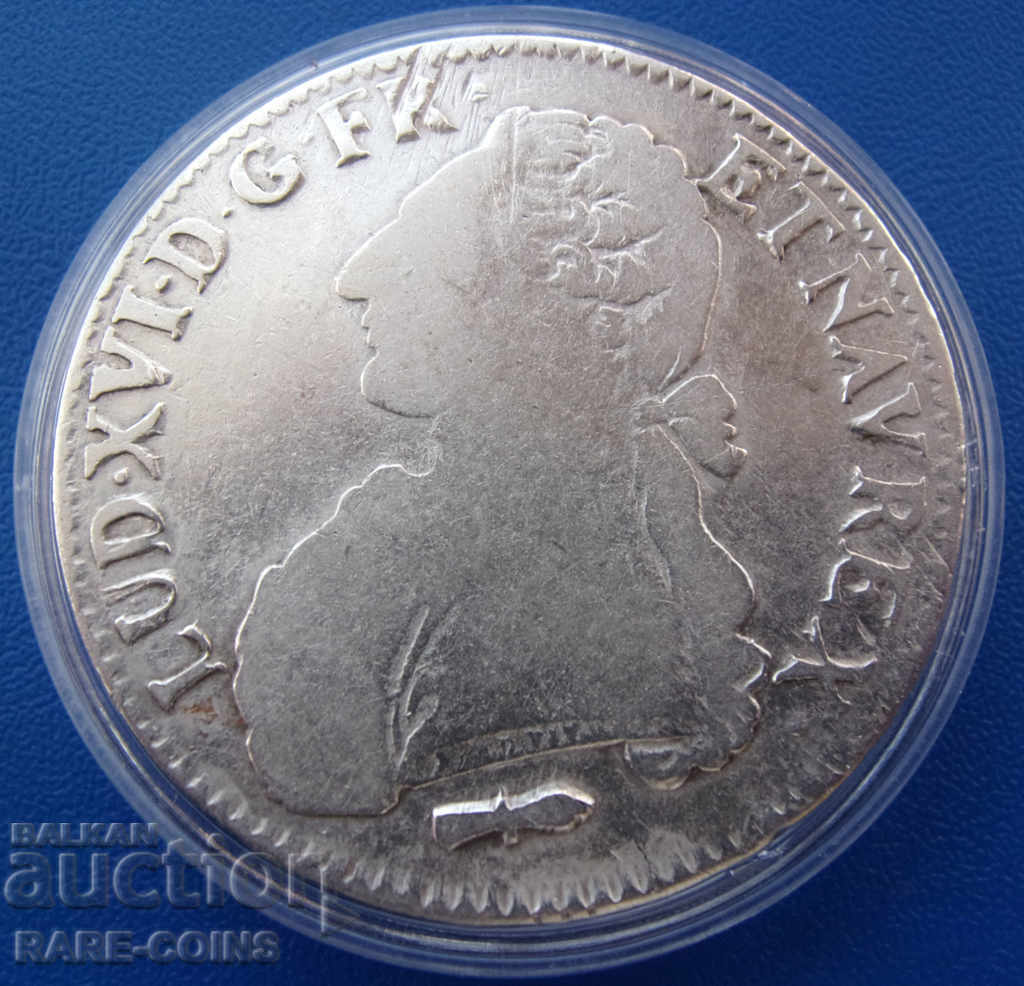 Γαλλία Louis XVI Thaler - 1 ECU 1788 Σπάνιο πρωτότυπο - 5
