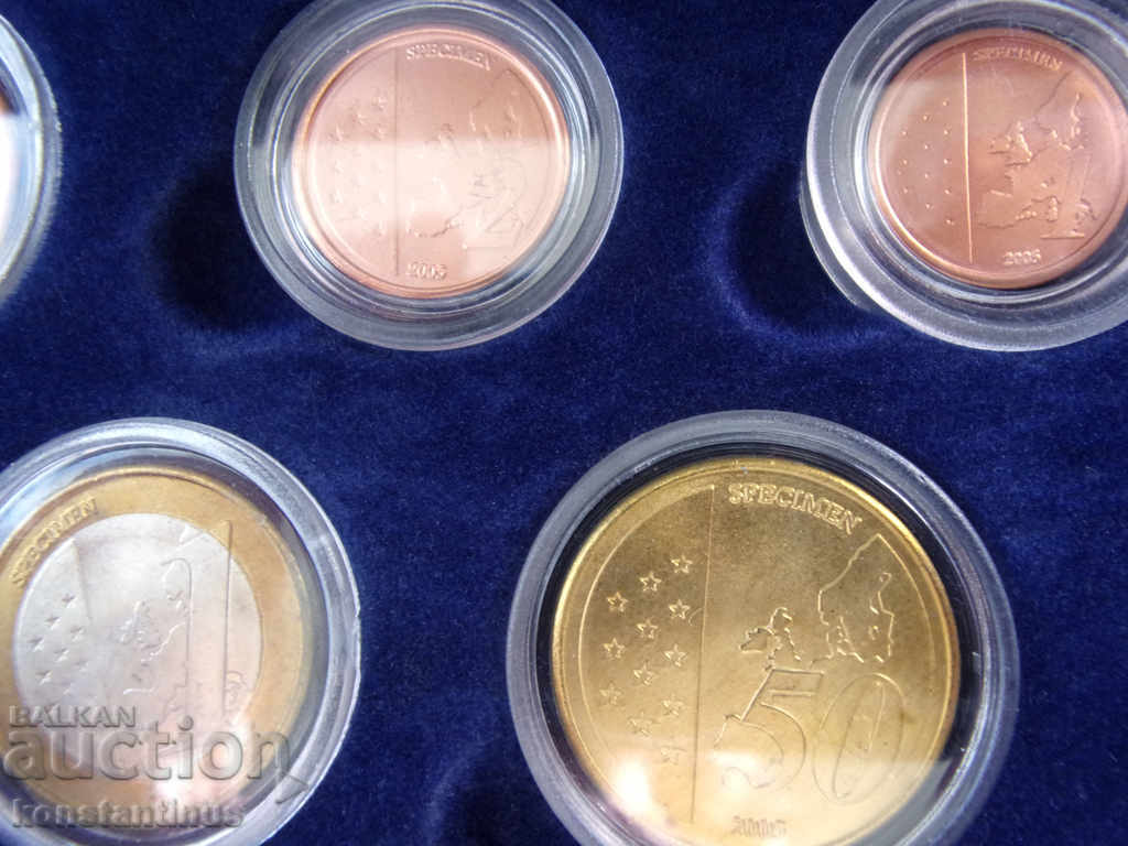 Ватикана Официален Пробен Сет + Сребърен Медал 2005 UNC Rare - 5