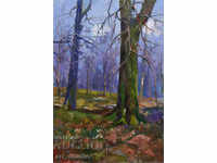 Etude trees - oil paints