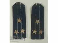 SOC epaulets Navy Captain I rank blue color