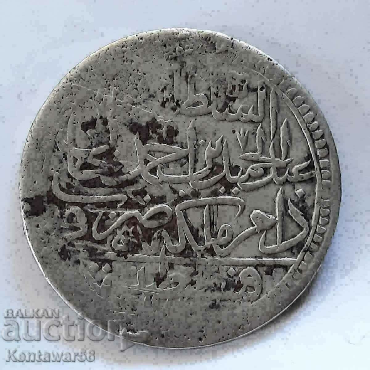 Imperiul Otoman 60 Pari (2 Aur) 1187/15 Argint.