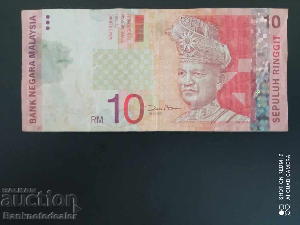 Malaysia 10 Ringgit 2001 Pick 42d Ref 0976