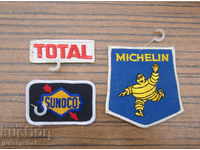 TOTAL SUNOCO MICHELIN lot old stripes emblems