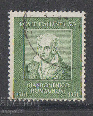 1961. Italia. Se împlinesc 200 de ani de la nașterea lui Romagnozi.