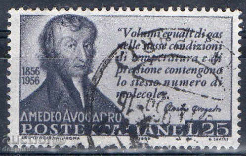 1956 Italia. Amedeo Avogadro (1776-1856), fizician și chimist.